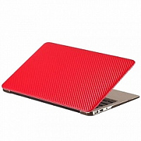 фото Чехол-накладка BTA-Workshop для Apple MacBook Pro Retina 13 (2012-2015) карбон (красная)
