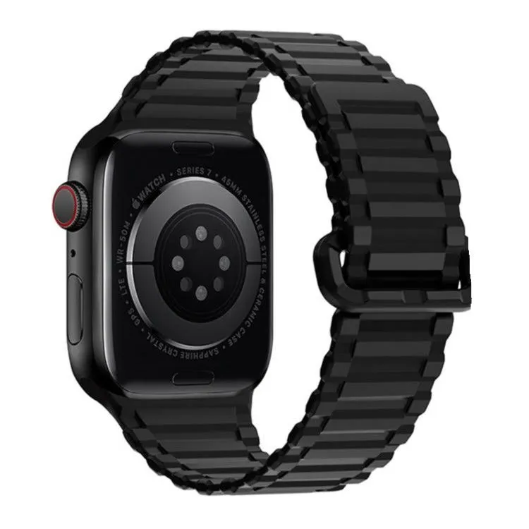 фото Ремешок Hoco WA06 Flexible для Apple Watch 42/44/45/49mm магнитная застежка/силикон (черный)