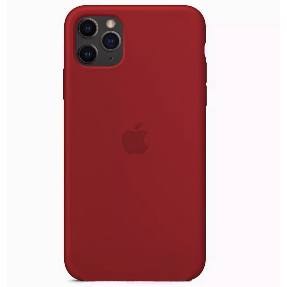 фото Чехол-накладка Silicone Case Series для Apple iPhone 11 Pro Max (бордовый)