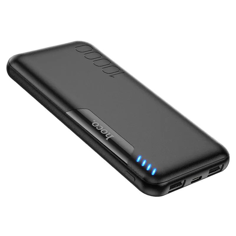 фото Внешний аккумулятор Hoco J82 Easylink 10000mAh USB/MicroUSB/Type-C/2хUSB (черный)