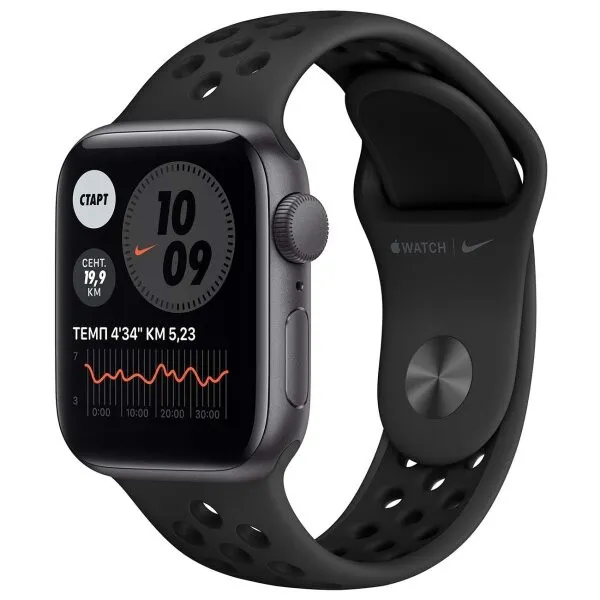 Apple Watch Series Nike+ Series SE 44mm (GPS) Space Gray Aluminum Case with Anthracite/Black Nike Sport Band (MKQ83)