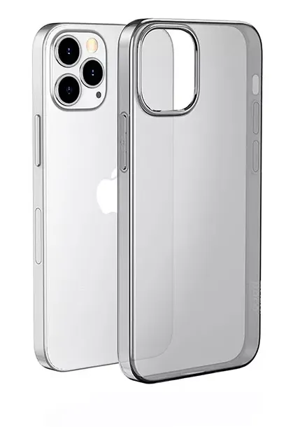 фото Чехол-накладка Hoco Light Series TPU для iPhone 14 Plus силиконовый (прозрачно-черный)