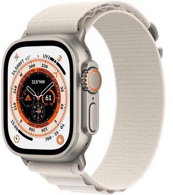 Apple Watch Ultra 49 mm LTE Titanium Case Starlight Alpine Loop (L) Б/У (Отличное состояние)