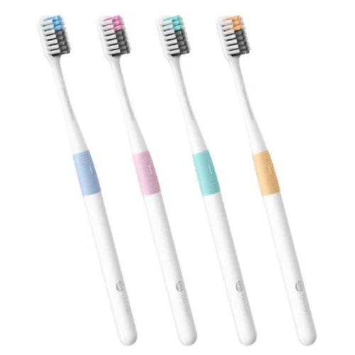 Набор зубных щеток Xiaomi Doctor B Support Bass Method Toothbrush 4 шт (разноцветный)