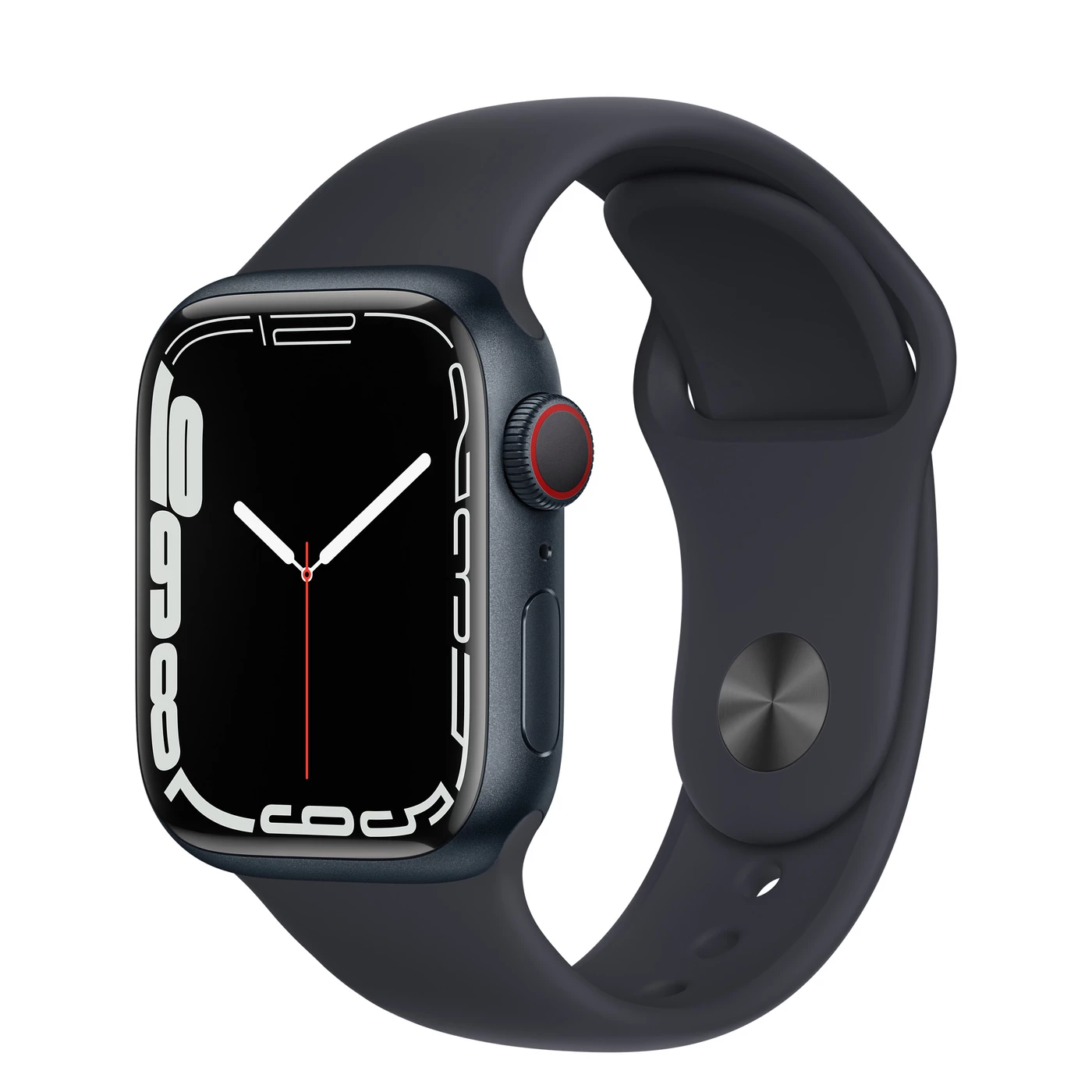 Apple Watch Series 7 41mm (GPS + Cellular) Midnight Aluminum Case with Midnight Sport Band (MKHQ3) б/у