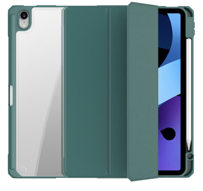 фото Чехол-книжка Mutural Folio Case для Apple iPad mini 6 (2021) (полиуретан с подставкой) (темно-зеленый)