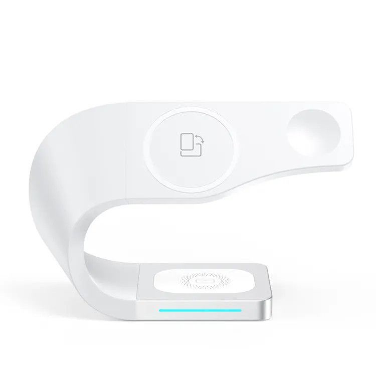 фото Беспроводное зарядное устройство Open Wireless Era 4 в 1 для Apple iPhone/Apple Watch/AirPods 15W (LFX-178) (White)