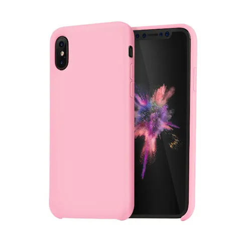 фото Чехол-накладка Silicone Case Series для Apple iPhone XS Max (ярко-розовый)