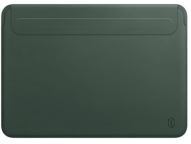 фото Чехол для ноутбука WIWU Skin New Pro II PU Leather Sleeve для Apple MacBook Pro 14 (2021) (зеленый)