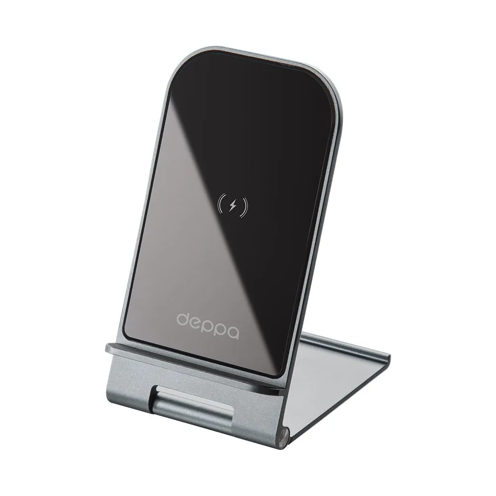 фото Беспроводное зарядное устройство Deppa Wireless Charger Slim (23151) для смартфонов Qi 15W (черный)