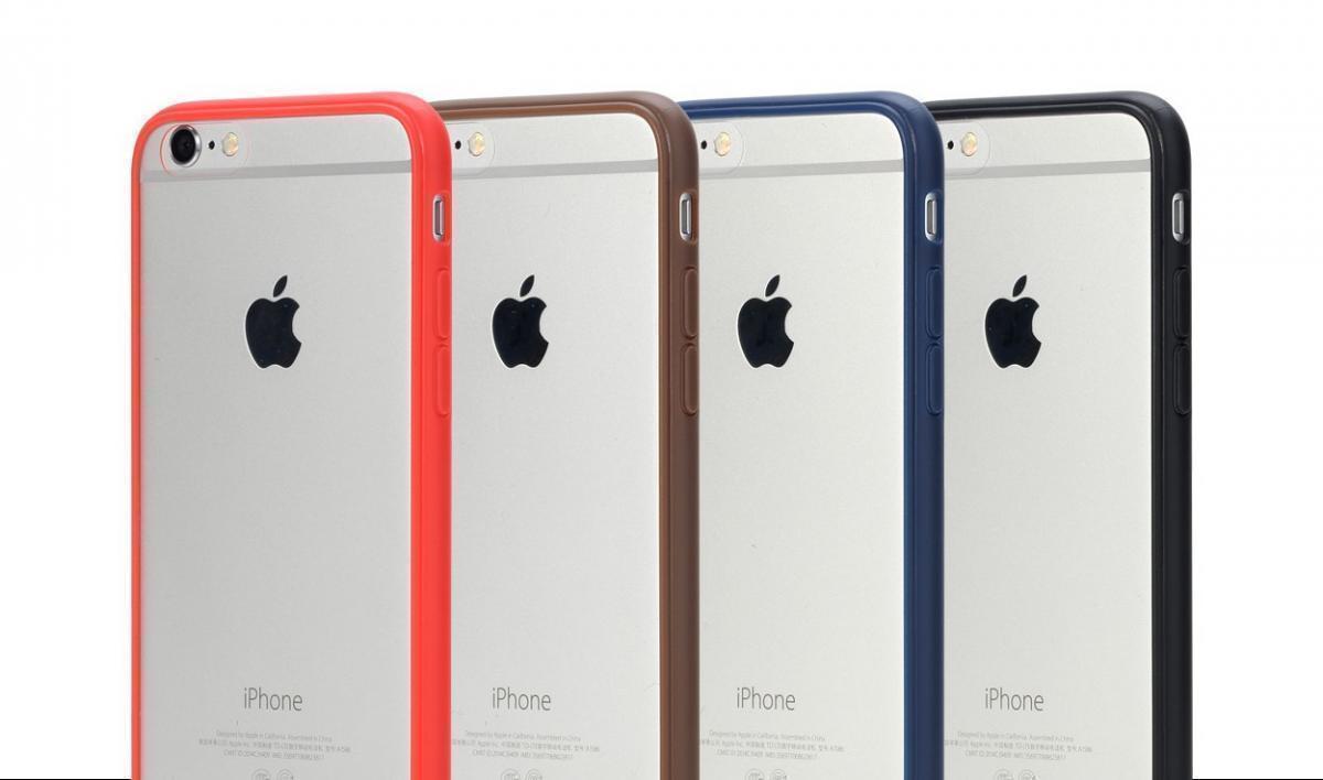 фото Чехол-накладка Rock Pure Series для Apple iPhone 6/6S резина-пластик (прозрачно-красный)