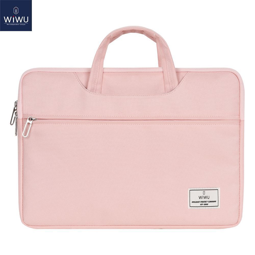 фото Чехол-сумка WIWU ViVi Laptop Handbag для ноутбука до 14 Дюймов (розовый)