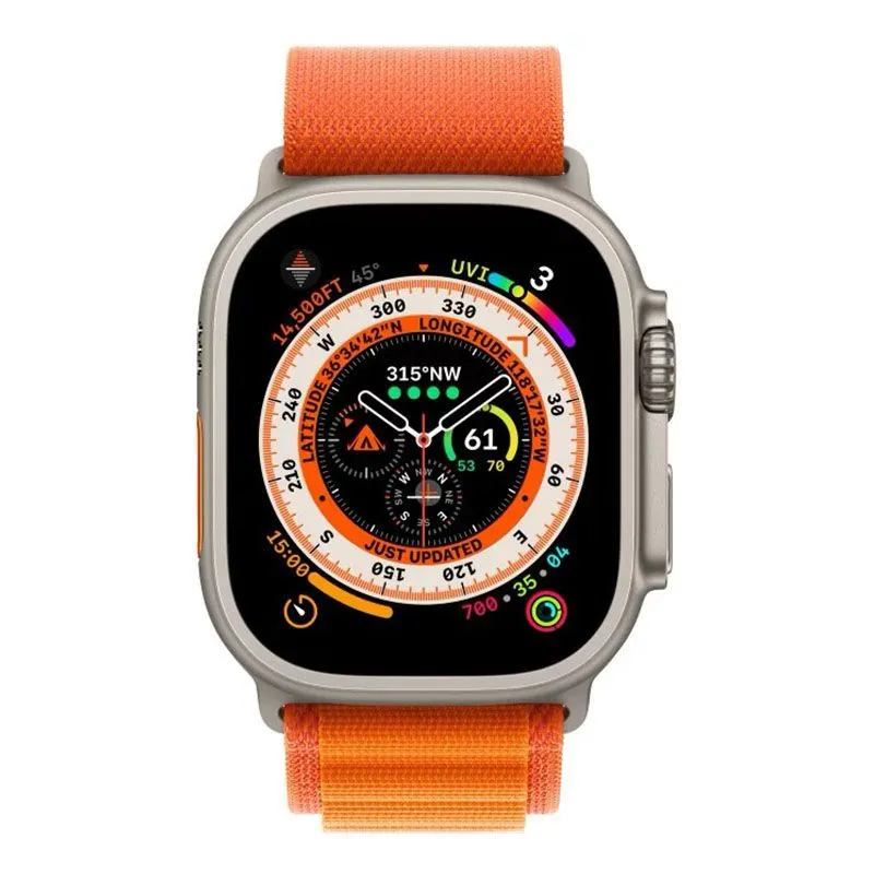 Apple Watch Ultra 49 mm (GPS+Cellular) Titanium Case Orange Alpine Loop (L) (MQFM3/MQF73/MQEV3) б/у