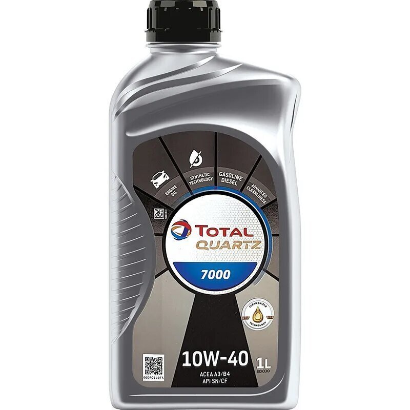фото Полусинтетическое моторное масло TOTAL Quartz 7000 10W-40, 1 л