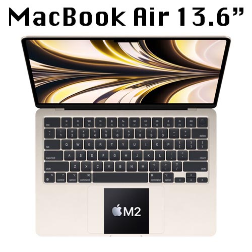 Apple MacBook Air 13 with Retina True Tone Mid 2022 M2 8С 8/256Gb (Starlight ) (MLY13)