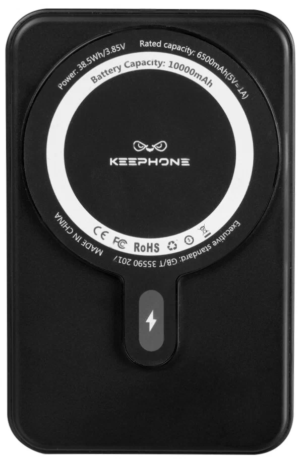 фото Внешний аккумулятор Keephone Snap Stand PD 20W Magsafe Power Bank с подставкой 15W 10000mAh (черный)