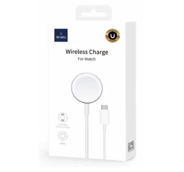 фото Беспроводное зарядное устройство WiWU Type-C для Apple Watch (Wi-W009) (белый)