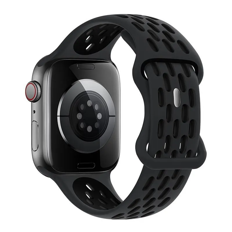 фото Ремешок Hoco WA19 Flexible для Apple Watch 42/44/45/49mm силикон (черный)