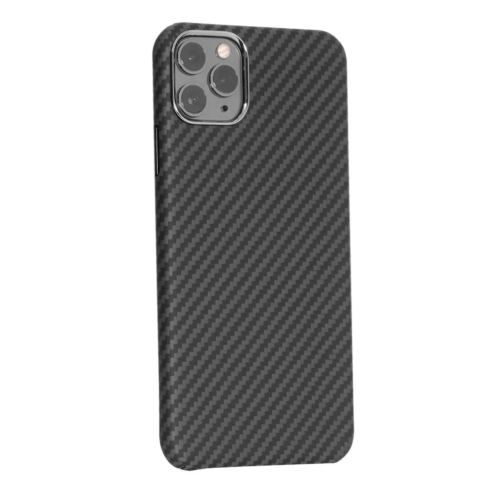 фото Чехол-накладка K-Doo Kevlar Case для iPhone 12/12 Pro карбоновый (черно-серый в полоску)